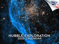 Hubble Exploration Premium Wall Calendar 2025 12x18 Made in USA