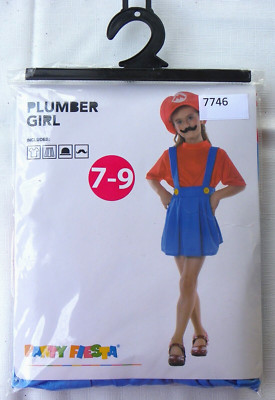 Super Mario - KLEMPNERIN - Gr. 7-9 J. - für Fasching - PLUMBER - NEU - MS: 7746
