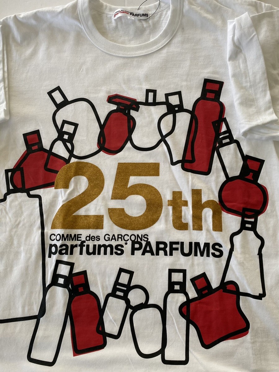 BN Comme des Garsons Parfums 25Th Anniversary T-Shirt Sz L Free S