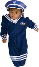 Sailor Navy Popeye Military Bunting Fancy Dress Up Halloween Baby Child Costume