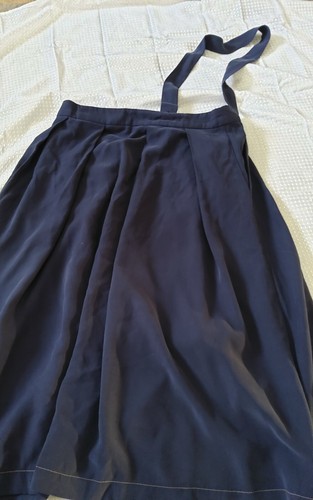 Seen Worn Kept Womens BNWT Anthropologie Skirt Blue Size 14 Midi Pleated Button - Picture 5 of 9