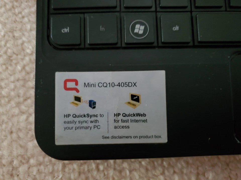 Portátil Compaq Mini CQ10 | Encendido | Leer descripción Foto 2 de 4