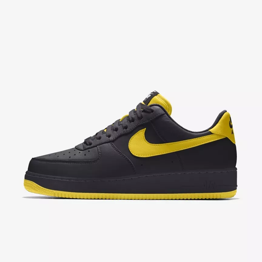 Nike Air Force 1 Low Thunder Black Tour Yellow Swoosh AJ 4 Retro All Sizes