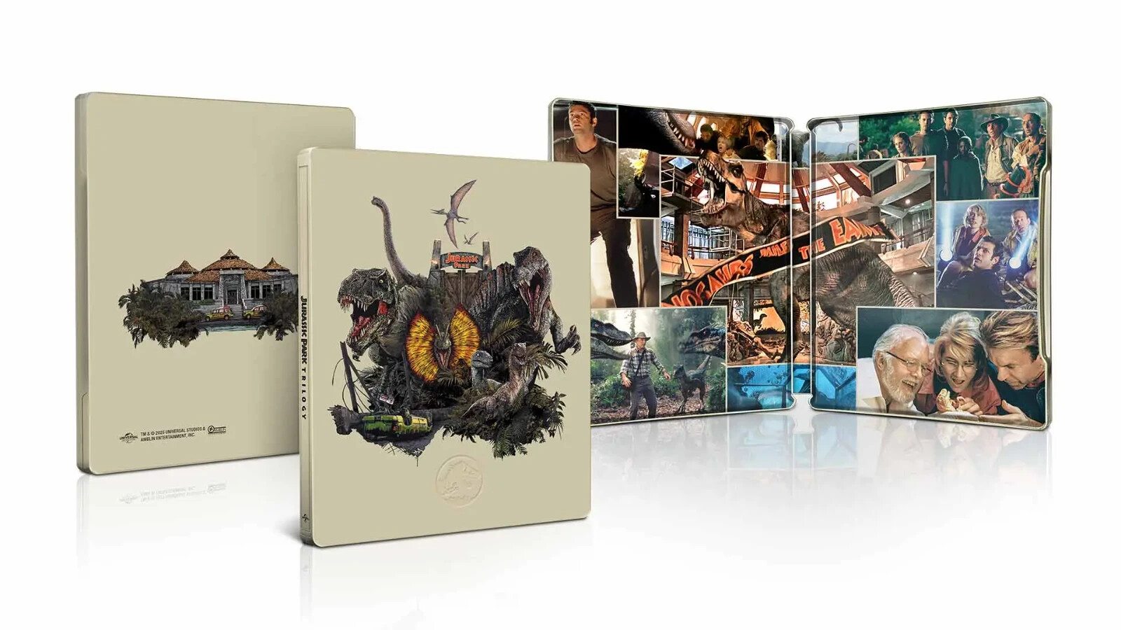 JURASSIC PARK TRILOGY – PREORDER – 10 JULY – STEELBOOK – ITA – ENG 4K + BLU-RAY