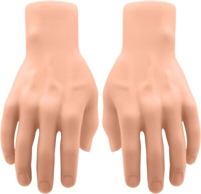 Medou 2 Pieces Spooky Halloween Decoration Realistic Hands, Fake Human Hands ...