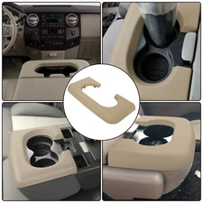 Center Console Cup Holder Pad for Ford F250 F350 F450 Super Duty 1999-2010 Beige