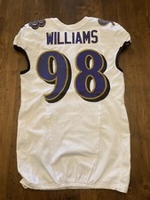 Baltimore Ravens Brandon Williams Practice Used Worn Jersey NFL Football #98