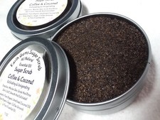 Sugar Scrub Coffee  Coconut Exfoliating Invigorating Moisturizing All Natural
