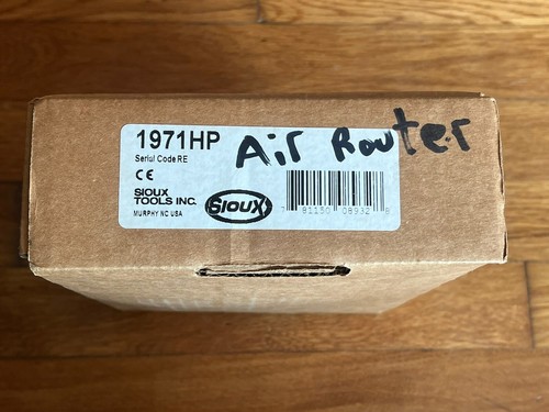 Sioux 1975H 7000rpm Air Router New Open Box w All Accessories & Instructions - Picture 6 of 6