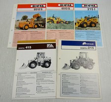 5 depliant Fiat-Allis Fiat Allis BENFRA 215 I 415 6513 8512S pala gommata 1970/80