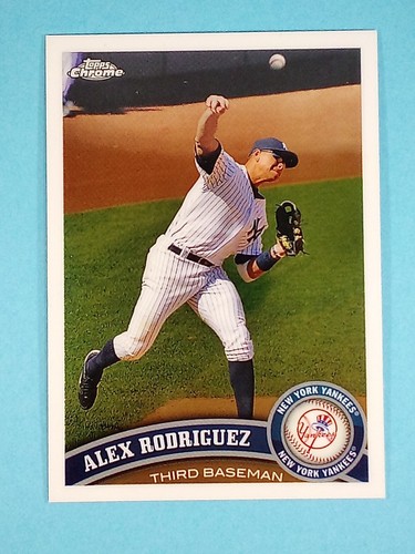 2011 Topps Chrome Alex Rodriguez New York Yankees #100 ⚾ - Foto 1 di 2