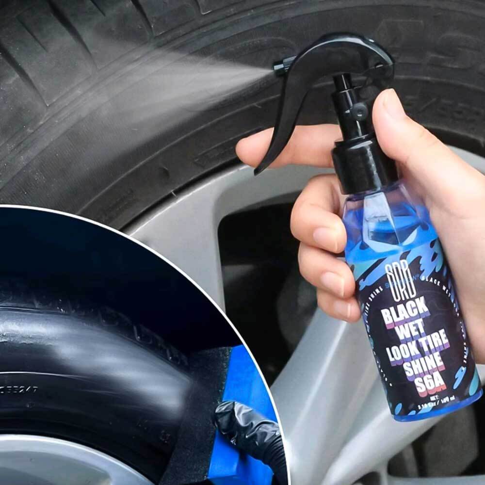Universal Truck Car Tire Dressing Spray Rubber Wheel Restore Coating Agent Tool