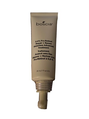 Boscia 0.6% Pro-Retinol Repair +Renew Waterless Advanced Treatment 1oz 30ml NWOB