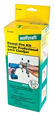 Wolfcraft 3751 Cast Aluminum Dowel Pro Doweling Jig for Drill Bits and Dowels