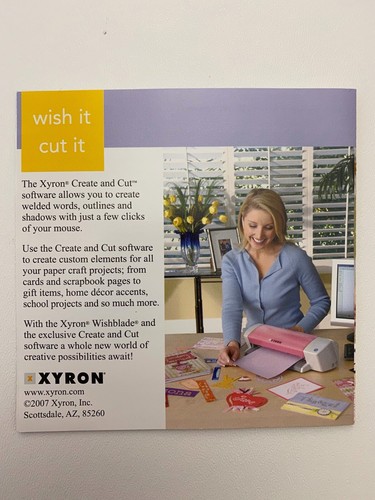 Create and Cut Software Xyron CD-ROM Mac PC Wish It Cut It Complete - Photo 6/7