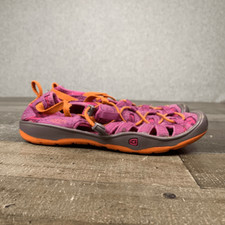 Keen Youth Size 3 Moxie Sandals Pink Orange Strappy Adjustable Slip On Shoes