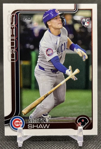 2025 Topps Series 2 MATT SHAW First Rookie Card SP! - Chicago Cubs (RC, SP)