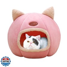 Cat Beds for Indoor Cats, Cozy Cat Cave Bed Dog House Cats Tent with Removabl