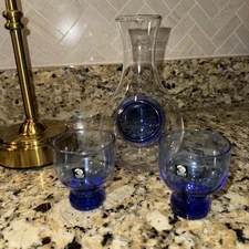 SASAKI Glass Cold Sake Glass & Carafe 300ml Set G604-M79