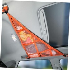 3 Handles Car Ceiling Cargo Net for Inside Car Roof,Interior Mesh 35.4"x25.6"