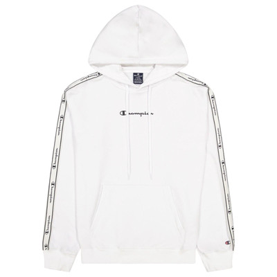 CHAMPION HERREN TAPED LOGO HOODIE WEISS BEQUEM KUSCHELIG WARM SMART RETRO NEU NEU MIT ETIKETT OG M