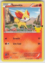 Fennekin 014/025 McDonald's 25th Anniversary Promo