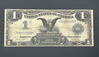 1899 $1 Silver Certificate Black Eagle LARGE Note US Bill LOW Shipping!!!