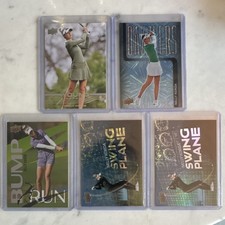 2026 Upper Deck Nelly Korda Golf Card Lot 5 Cards Dazzlers Young Guns Swing Pl..