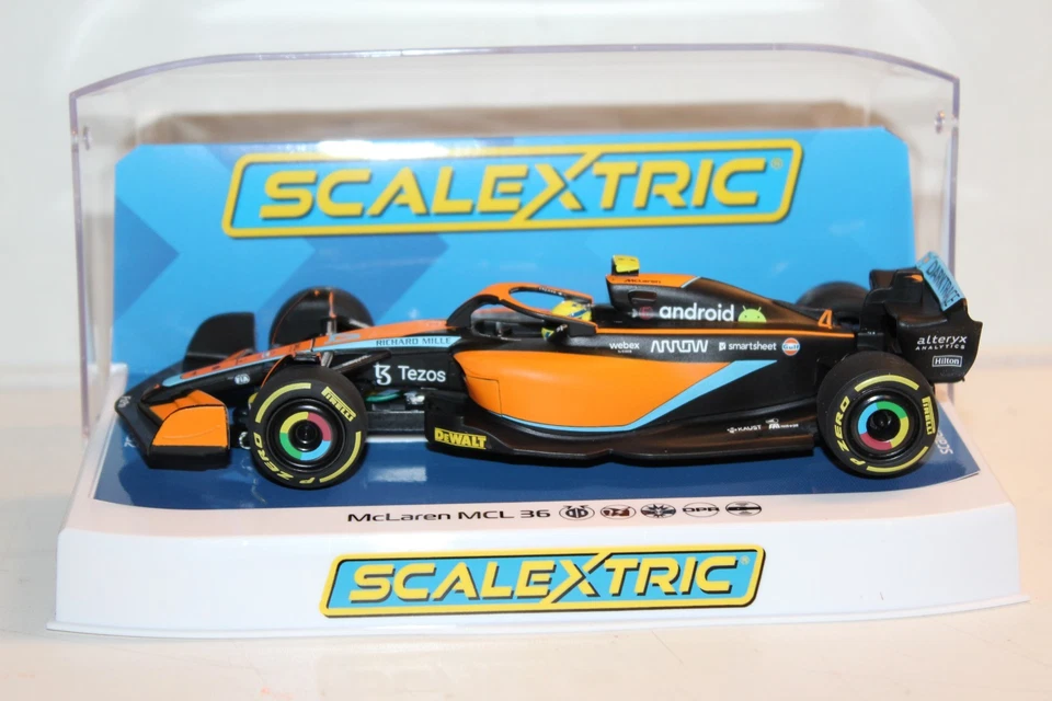 SLOT CAR SCALEXTRIC MCLAREN F1 MCL 36 NORRIS EDIZIONE SPECIALE N 4 NUOVA 1/32 - Immagine 3 di 4
