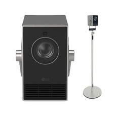 LG CineBeam Qube HU710PB 4K RGB Laser Projector 120" 500 ANSI w/ Floor Stand