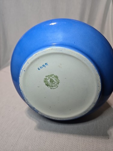 Vintage Burleigh Ware Pitcher 6499 Large 12" Tall Made In England Blue Bird - Picture 9 of 10
