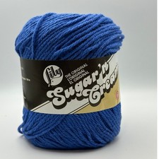 Lily Sugar  n Cream Dazzle Blue Cotton Yarn Lot of 5 Skeins   100 USA Cotton