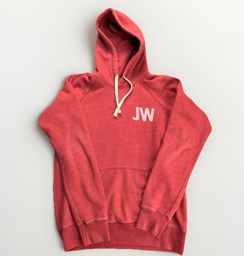 Jack Wills Hoodie Red Marl Men’s Size Small Back Print VGC JW Physical Training - Picture 2 of 7