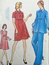 Vintage Vogue 8497 Maternity Design Dress Top Trousers Sewing Pattern B34" 87cm