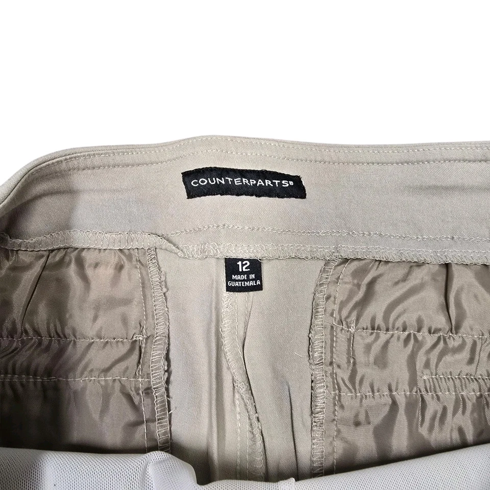 Pantalones capri Counterpar talla 12 elásticos para mujer con control Foto 4 de 4