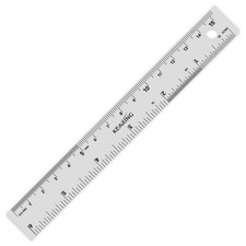 Stainless Steel Ruler with Both Imperial and Metric Markings   Assorted Sizes