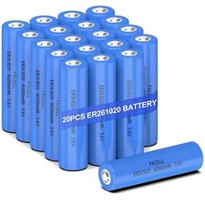 Set Of 20 PKCELL Part Number ER261020 3.6V 16000mAh Batteries