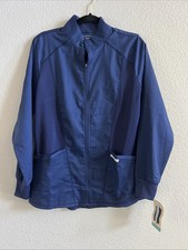 Navy Cherokee Scrubs Workwear Revolution Warm Up Jacket WW301 Size M