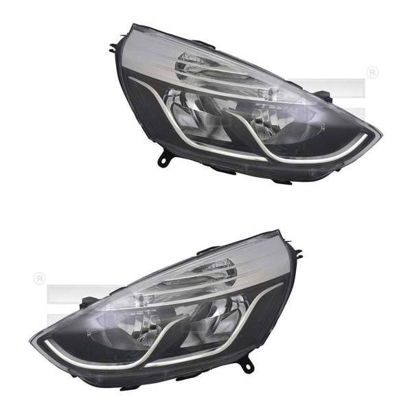 Scheinwerfer Set Rechts & Links Chrom H7/H1 FüR Renault Clio IV Bh_ Kh_-image
