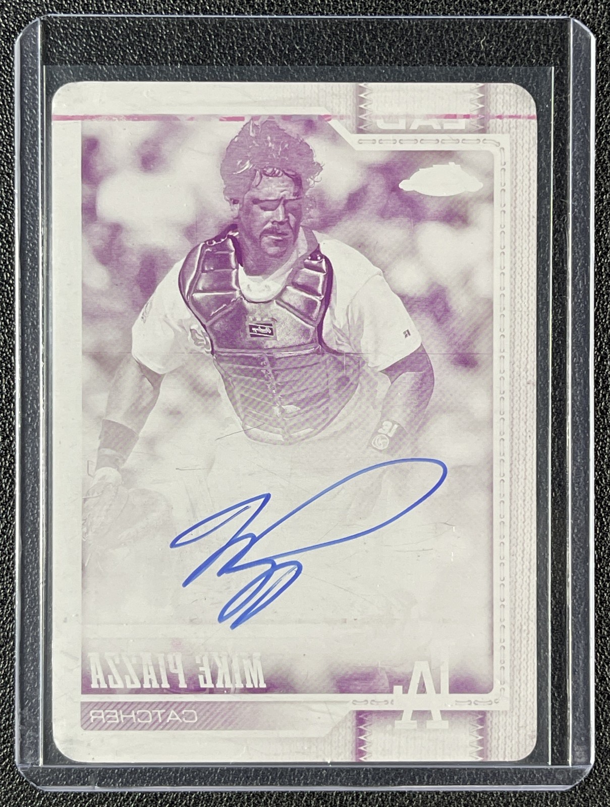 MIKE PIAZZA 2026 TOPPS CHROME LEGENDS MAGENTA PRINTING PLATE AUTO 1/1
