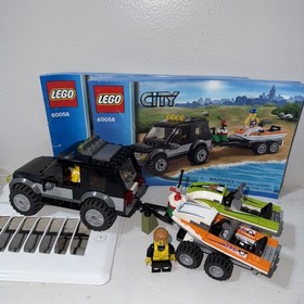 LEGO CITY: SUV with Watercraft (60058) Retired 2014 99% Complete