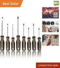 Professional 8-Piece Screwdriver Set with Magnetic Tips for Precision Work