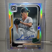 Panini 2026 Donruss Optic Seth Hernandez Rated Prospect Auto Prizm #124