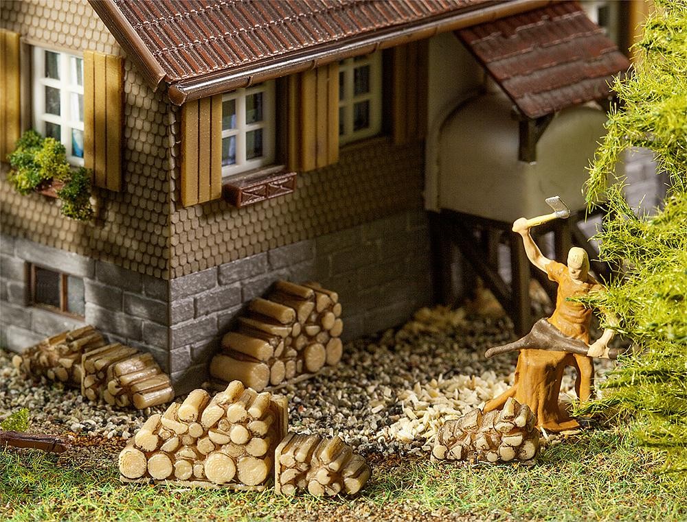 Faller 180940 - 1/87 / H0 6 Small Firewood Stacks - New