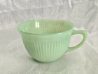 1950s Anchor Hocking Fire King Ribbed Jane Ray Jadeite 1 Tea Cup Coffee Mug