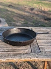 Lodge 3 Notch Cast Iron Skillet No 12 SK - D  made in U.S.A VTG Unmarked