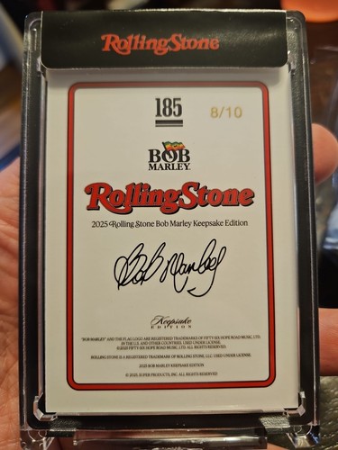 2025 Keepsake Rolling Stones Bob Marley Rare SSP 8/10 with Guitar  - Picture 2 of 4