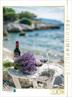 Calvendo Puzzle Beachrendevouz With Lavender | 2000 Pieces, Finished Size 35.4 ×