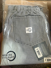 Mercer Culinary Mill HT Cook Pant Houndstooth Unisex Cotton Size S