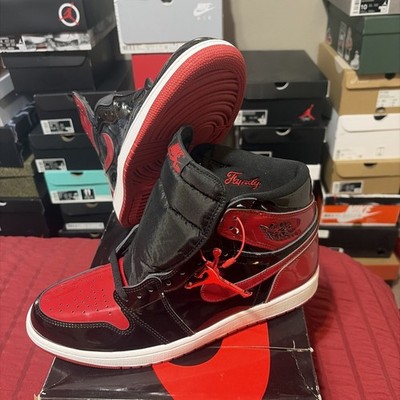 Nike Air Jordan 1 Retro High Patent Leather Bred Men s | Size 13 | 555088-063